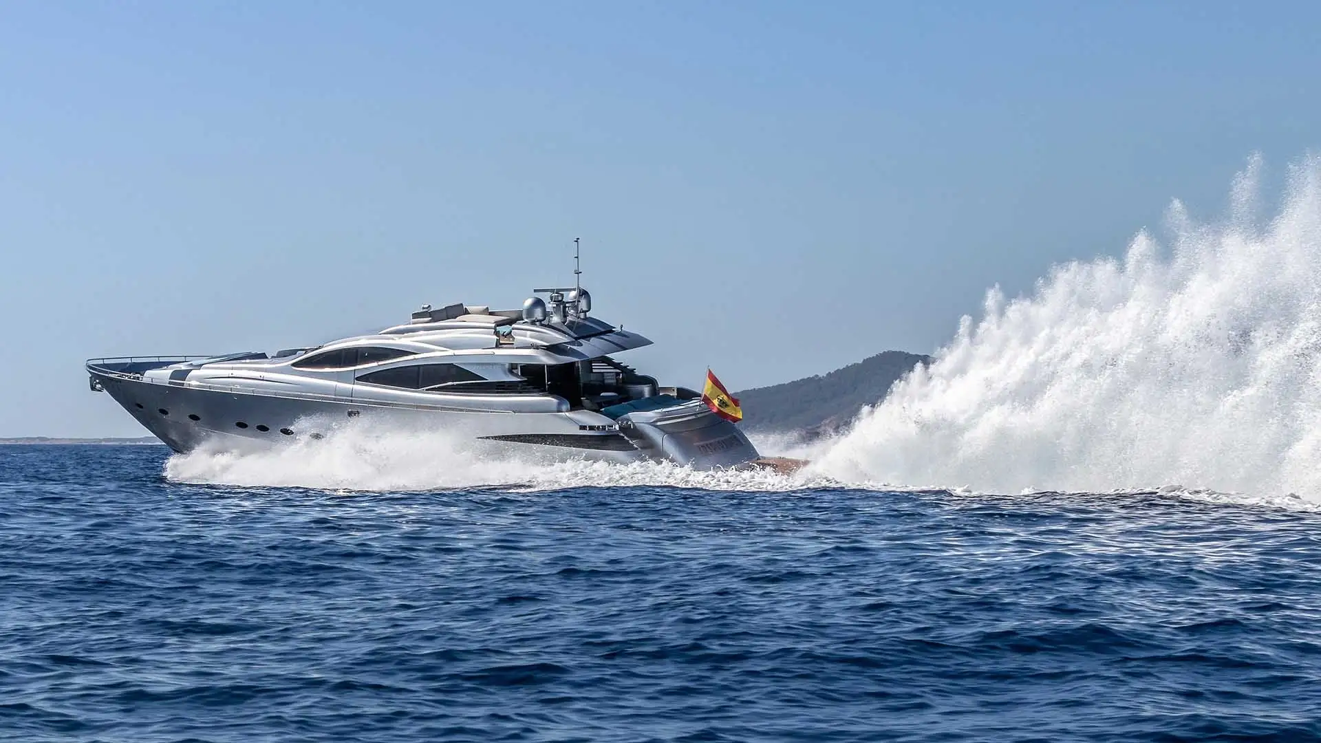 PERSHING 90 AVAILABLE FOR SUMMER CHARTERS OUT OF IBIZA