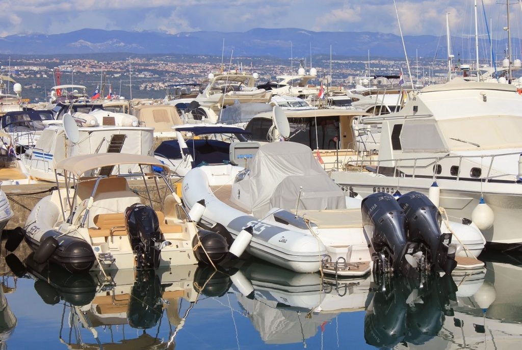 Super Yacht Tenders waiting on their owners in a safe mooring