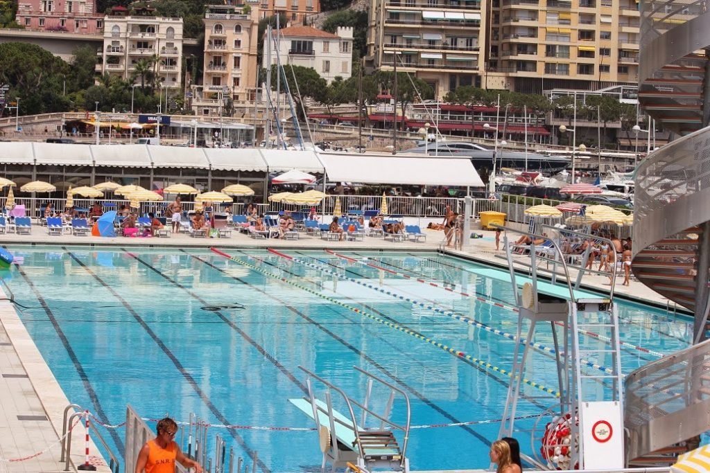 Monaco's luxurious swimming pool at Port Hercules